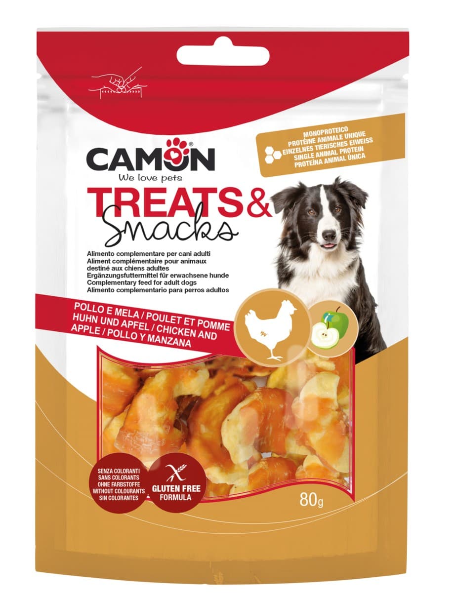 Snack con pollo e mela