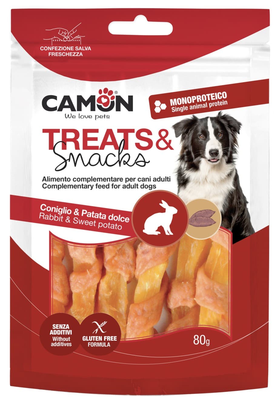 Strips di coniglio e patata dolce