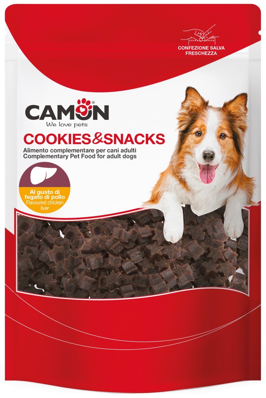 Snack box semiumido stelline al gusto di fegato di pollo