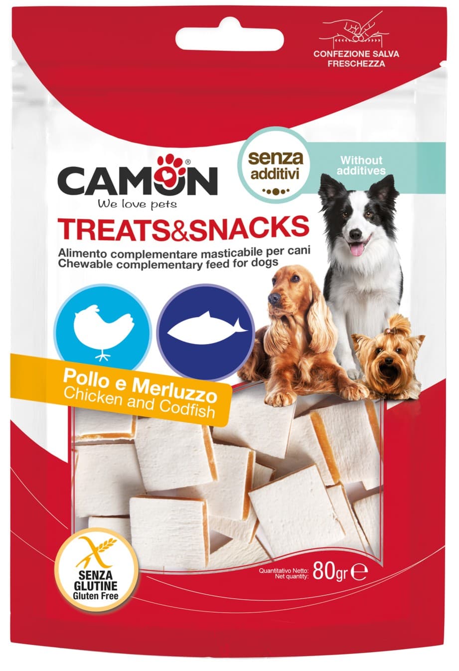 Sandwich di pollo e merluzzo