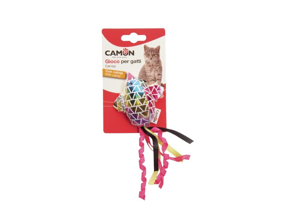 Gioco per gatti - mix soggetti luccicanti con catnip