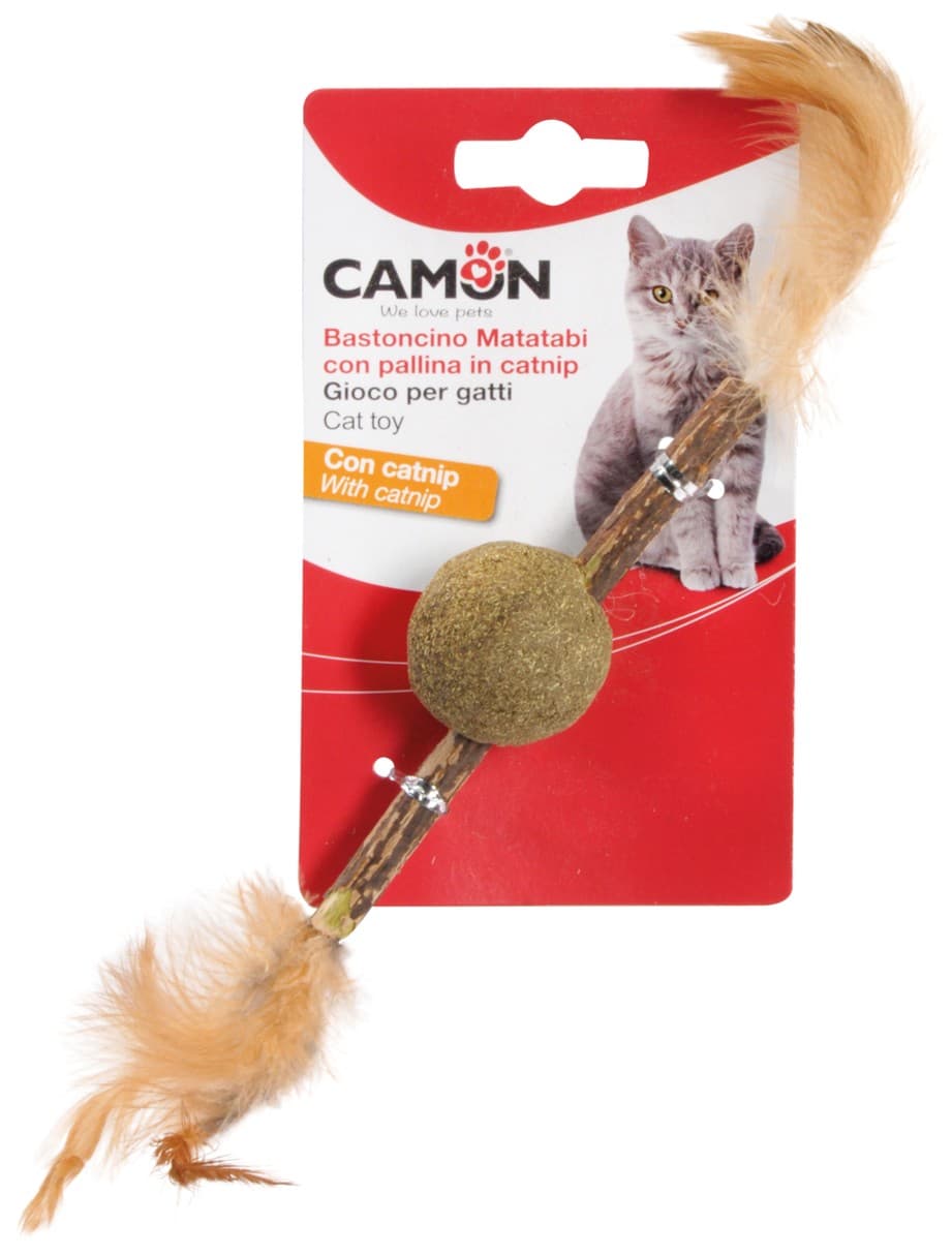 Bastoncino in Matatabi con pallina in catnip