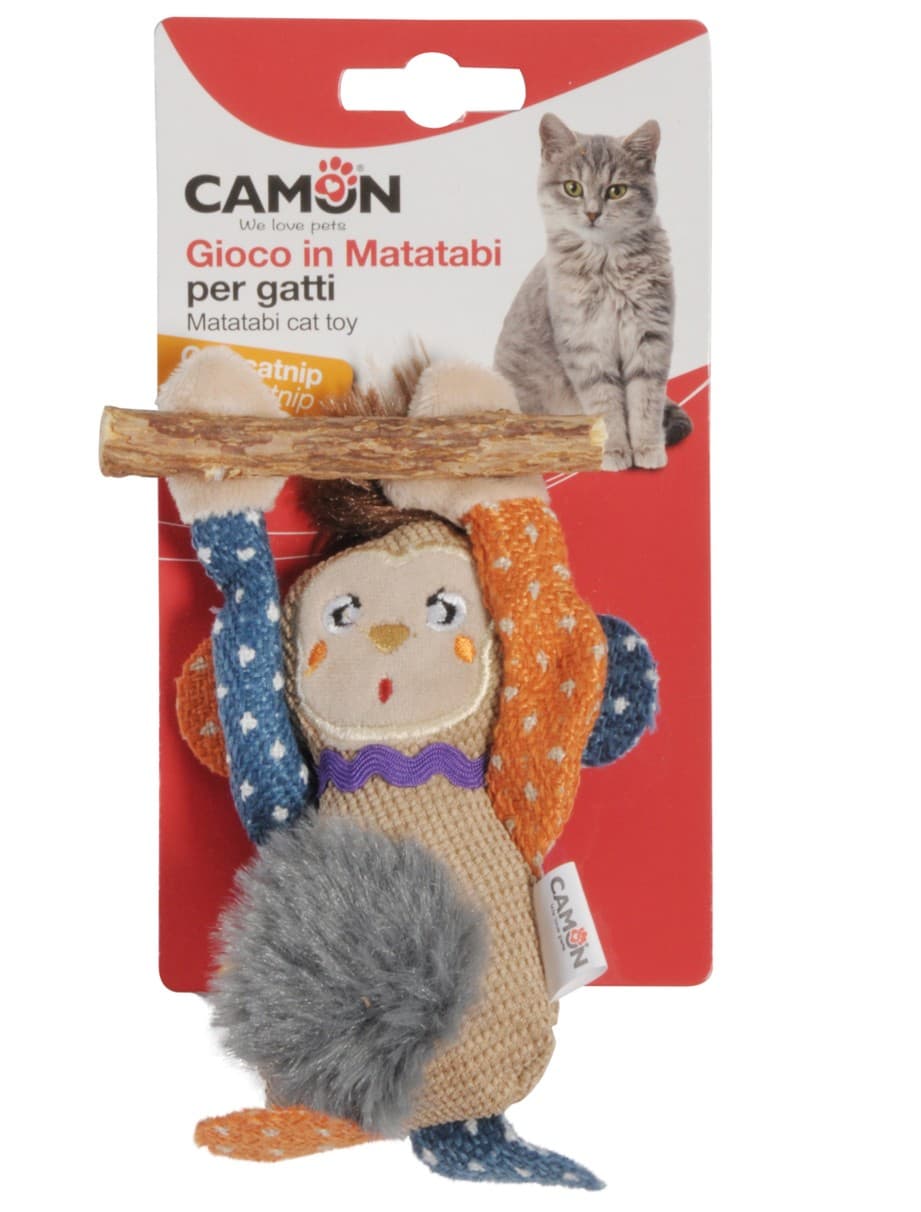 Scimmia in poliestere e matatabi con catnip