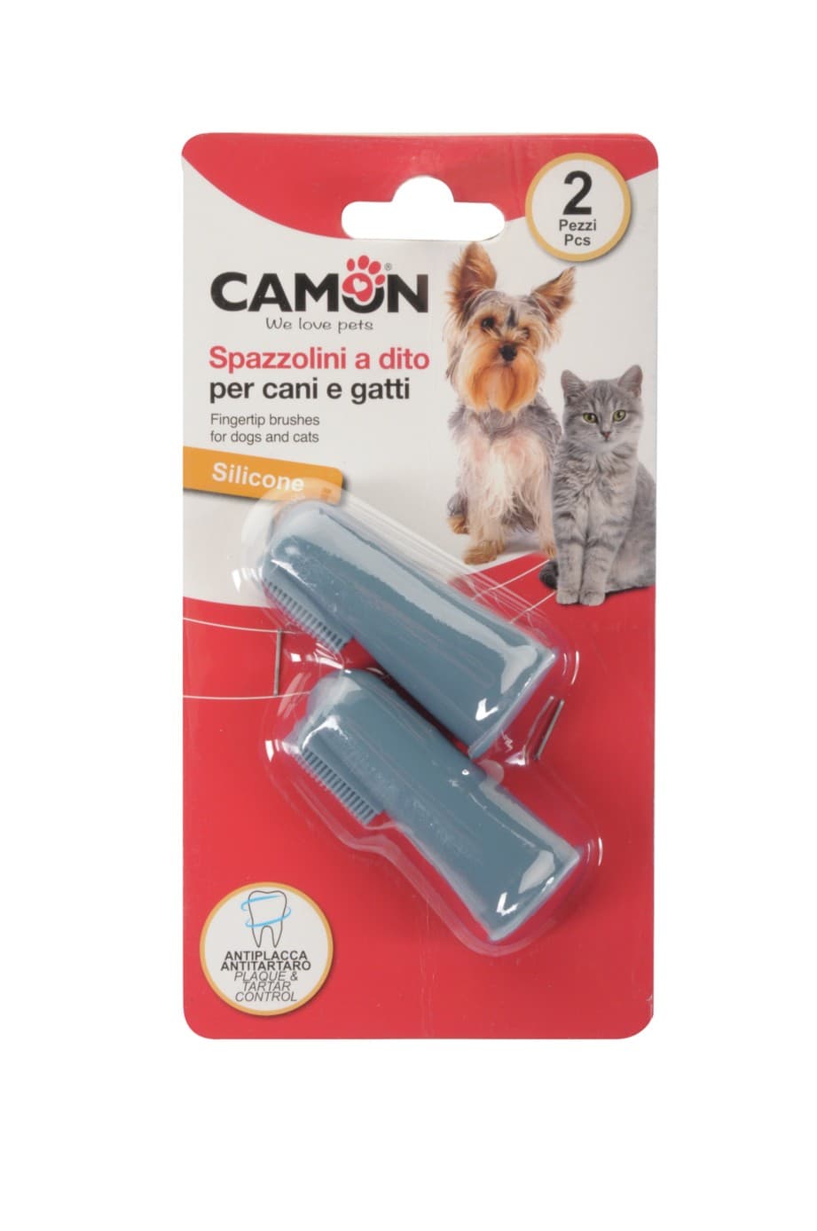 Set spazzolini a dito per cani e gatti