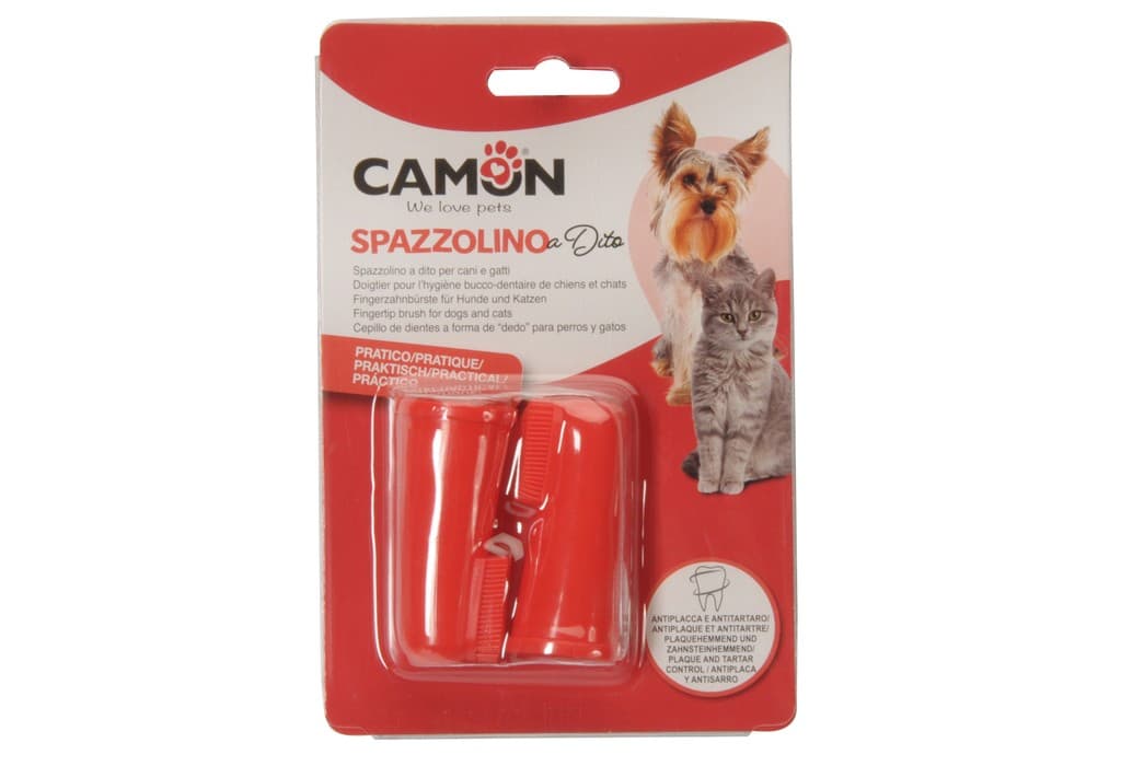 Spazzolino a dito per cani e gatti