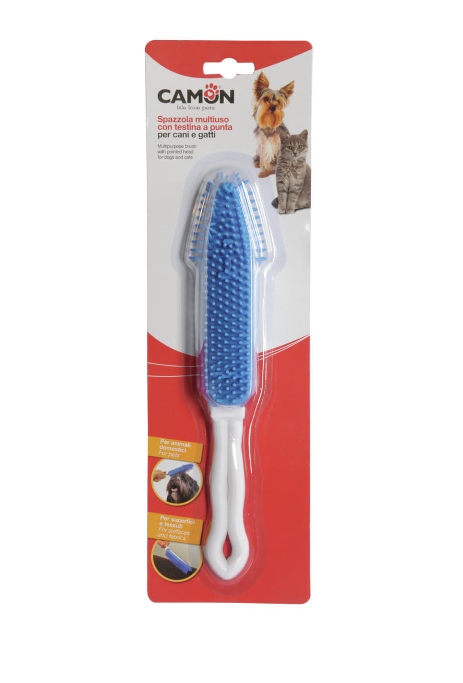 Spazzola multiuso con testina a punta in TPR e PP 2-in-1