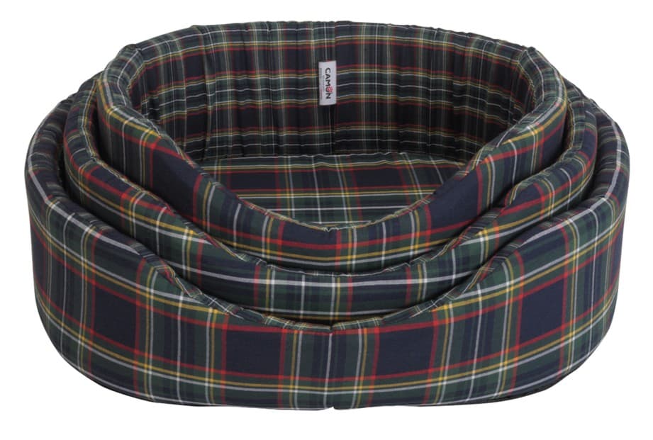 Set cucce ovali "Scozzese Blu