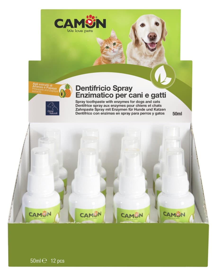 Dentifricio spray enzimatico