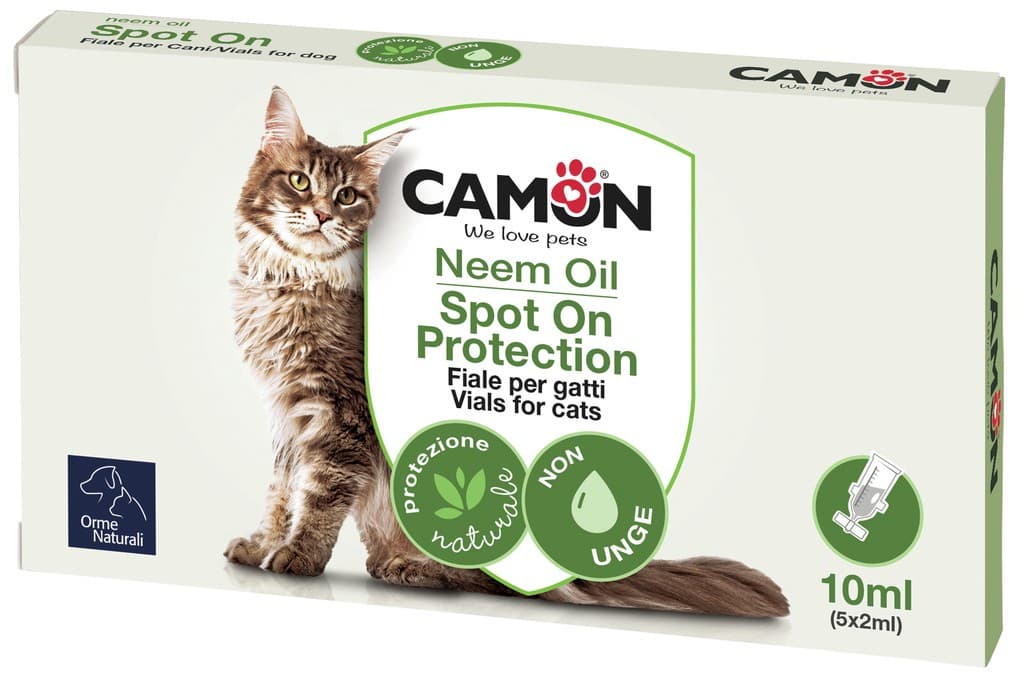 Fiale Spot-On per gatti all’Olio di Neem